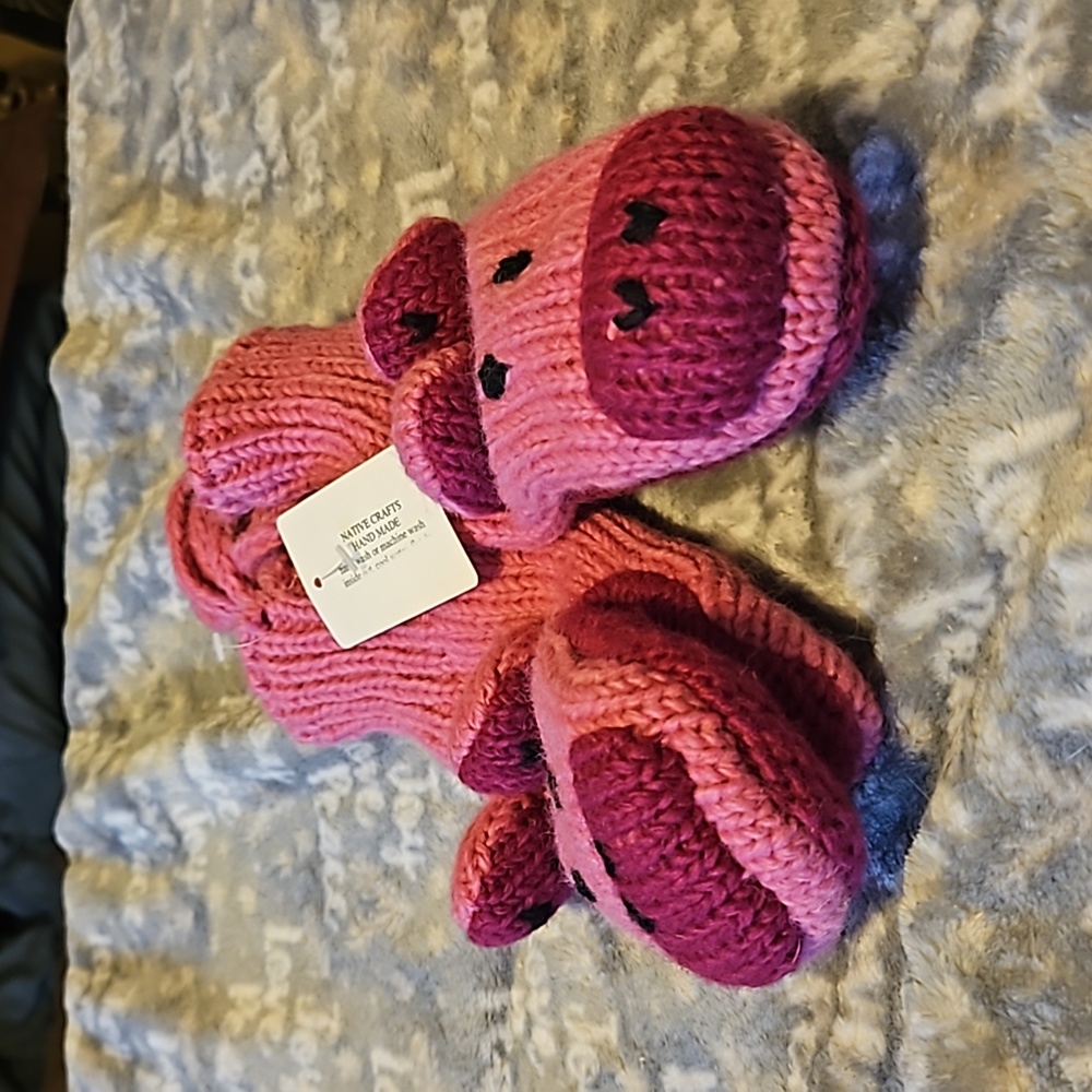 Pig mittens -Kids